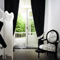 LKBT018-draperie-negru-dungi-alb-modern-scaun-tapisat-model