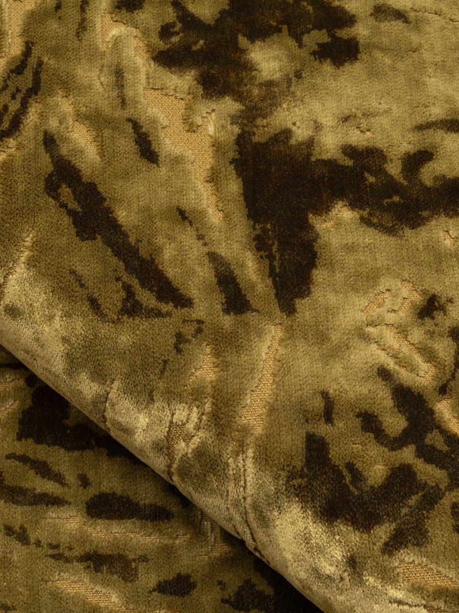 Draperii ignifugate de catifea kaki