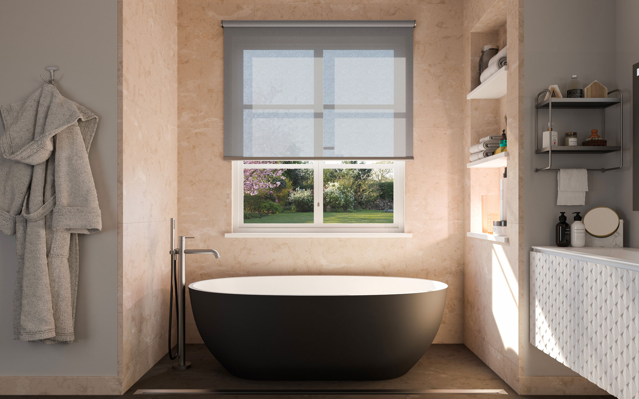 Rulou antibacterian Mottura Indoor Slow 1928 pentru baie – protecție igienică și funcționalitate – Decora Design București